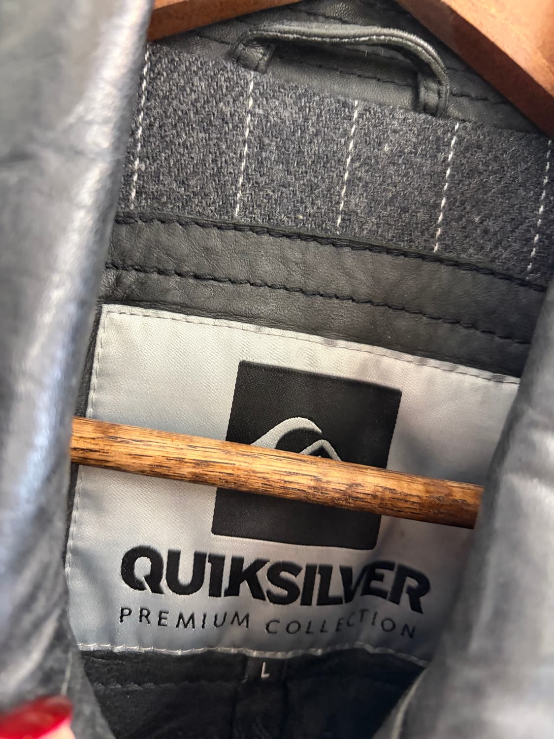 N189. 퀵실버 가죽자켓 상품이미지3