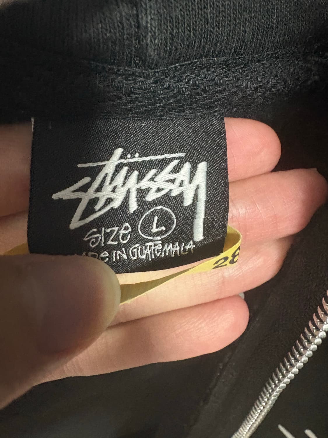 스투시 후드집업 블랙 L사이즈 상품이미지4