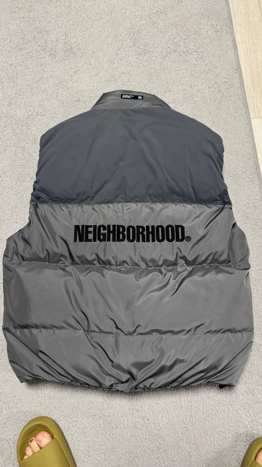 네이버후드 패딩 베스트 다크 그레이 xl 105 상품이미지4