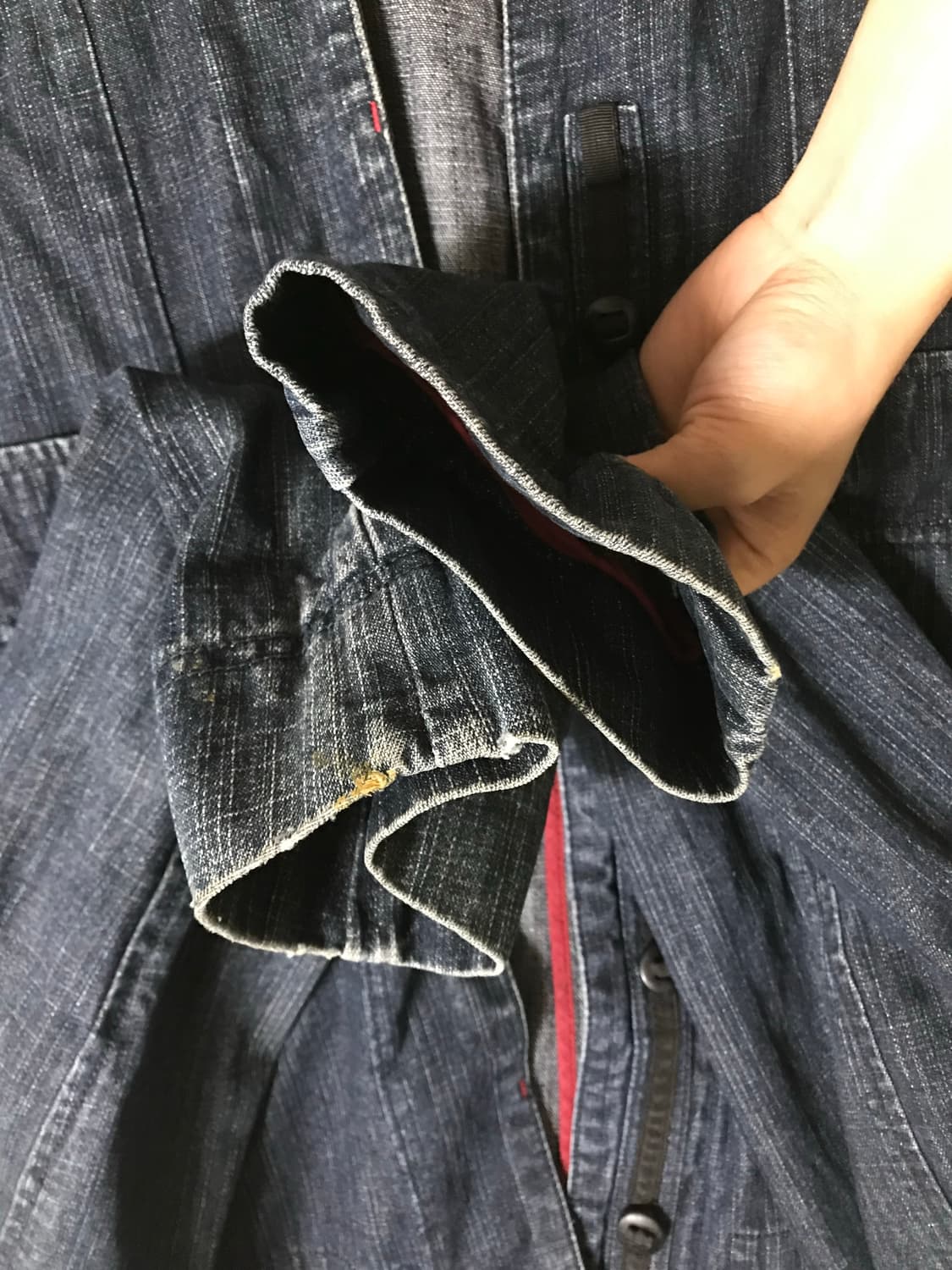 빈티지 데님 하프 자켓 상품이미지6