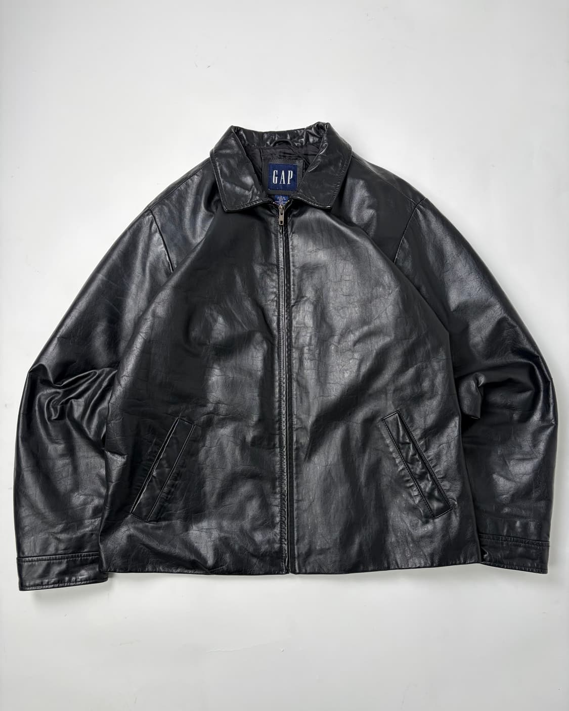 90s Gap Leather Jacket (black) 상품이미지1
