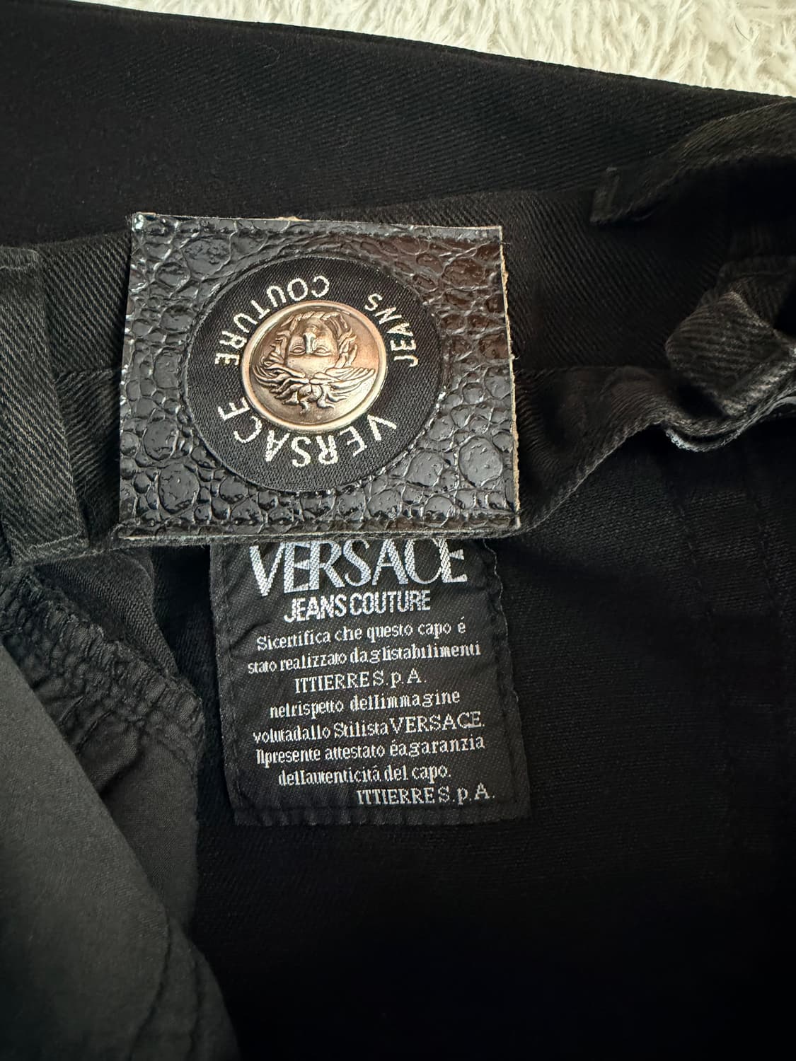 베르사체 블랙 데님 팬츠 30사이즈 상품이미지5