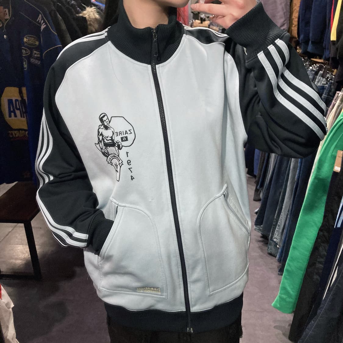 [IM] Adidas 무하마드 알리 져지 트랙탑 소라 상품이미지2