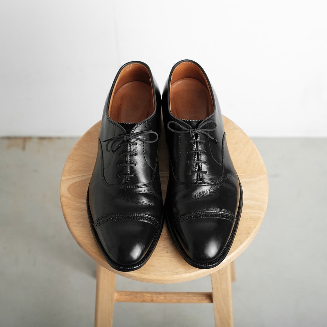 알든 901 10.5D(285사이즈) 블랙 카프 스트레이트팁 옥스포드 상품이미지2