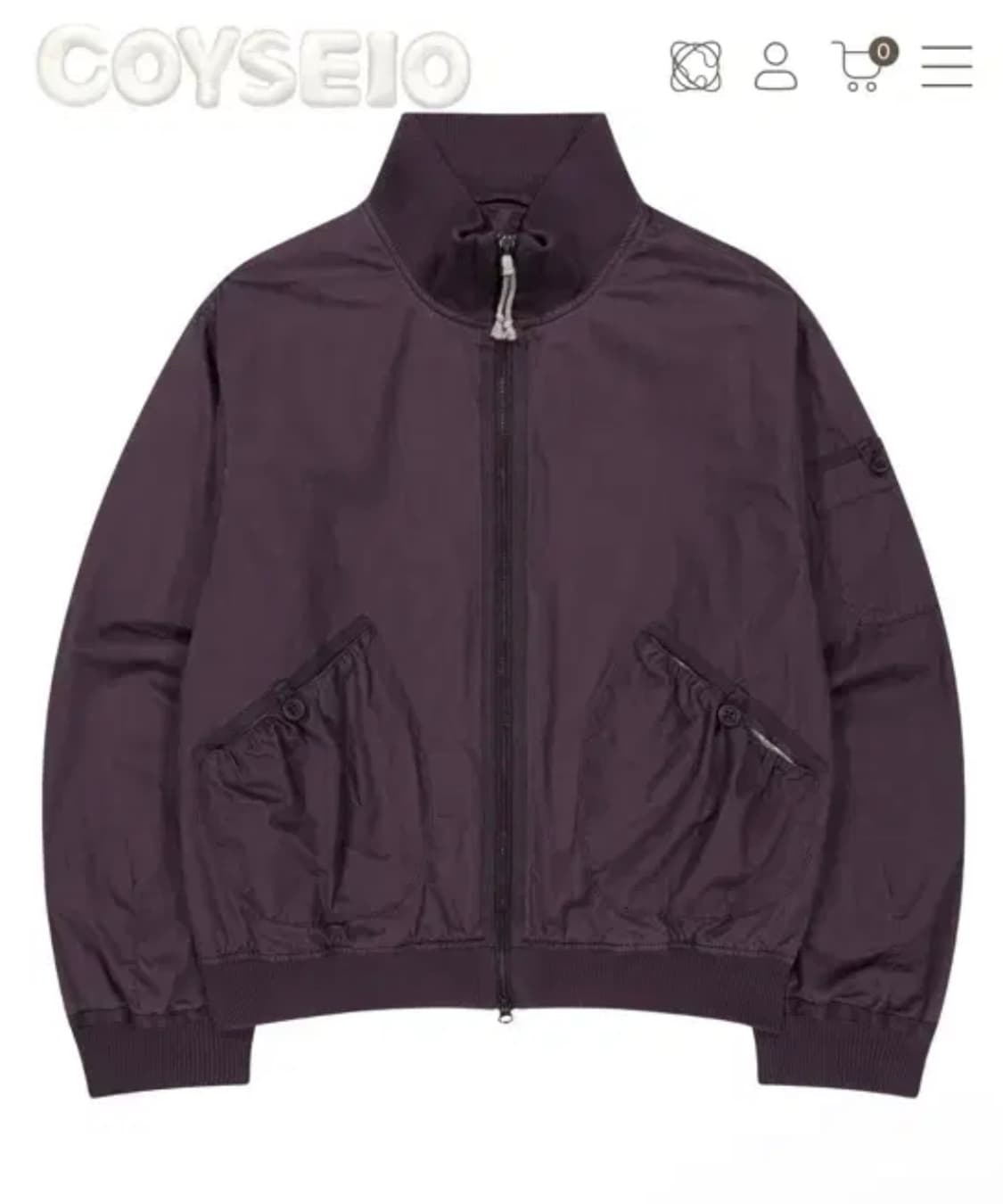 코이세이오 봄버 퍼플 2사이즈 새상품 미시착 상품이미지1