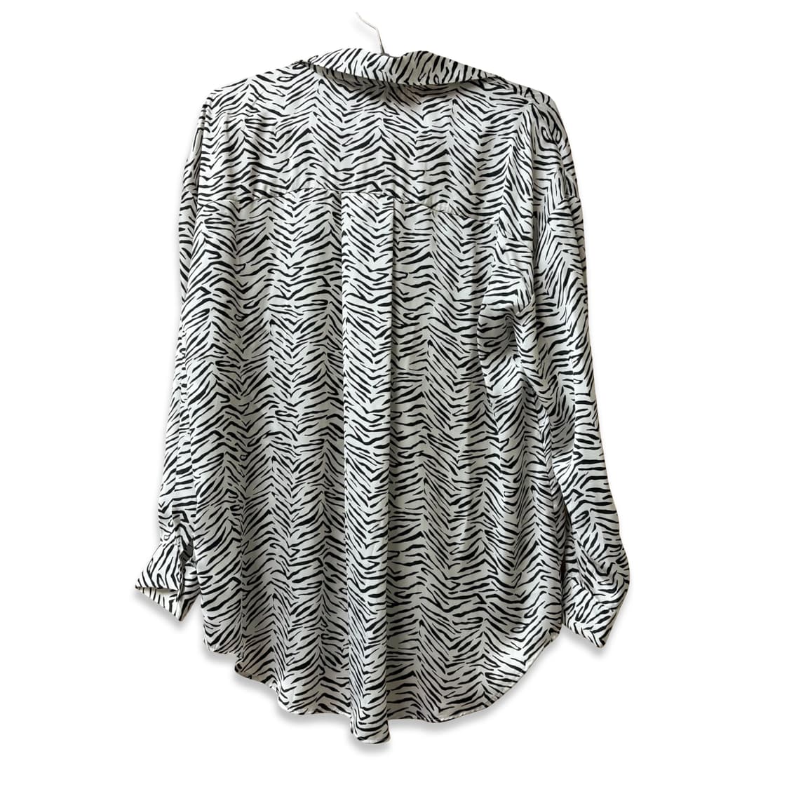 자라 지브라 새틴블라우스 셔츠 상품이미지2