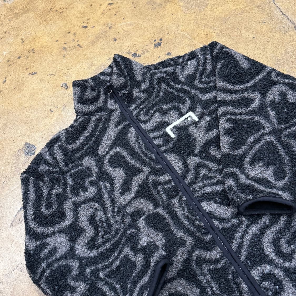 [정품/XS] 골스튜디오 패턴 플리스 집업 b8 상품이미지1