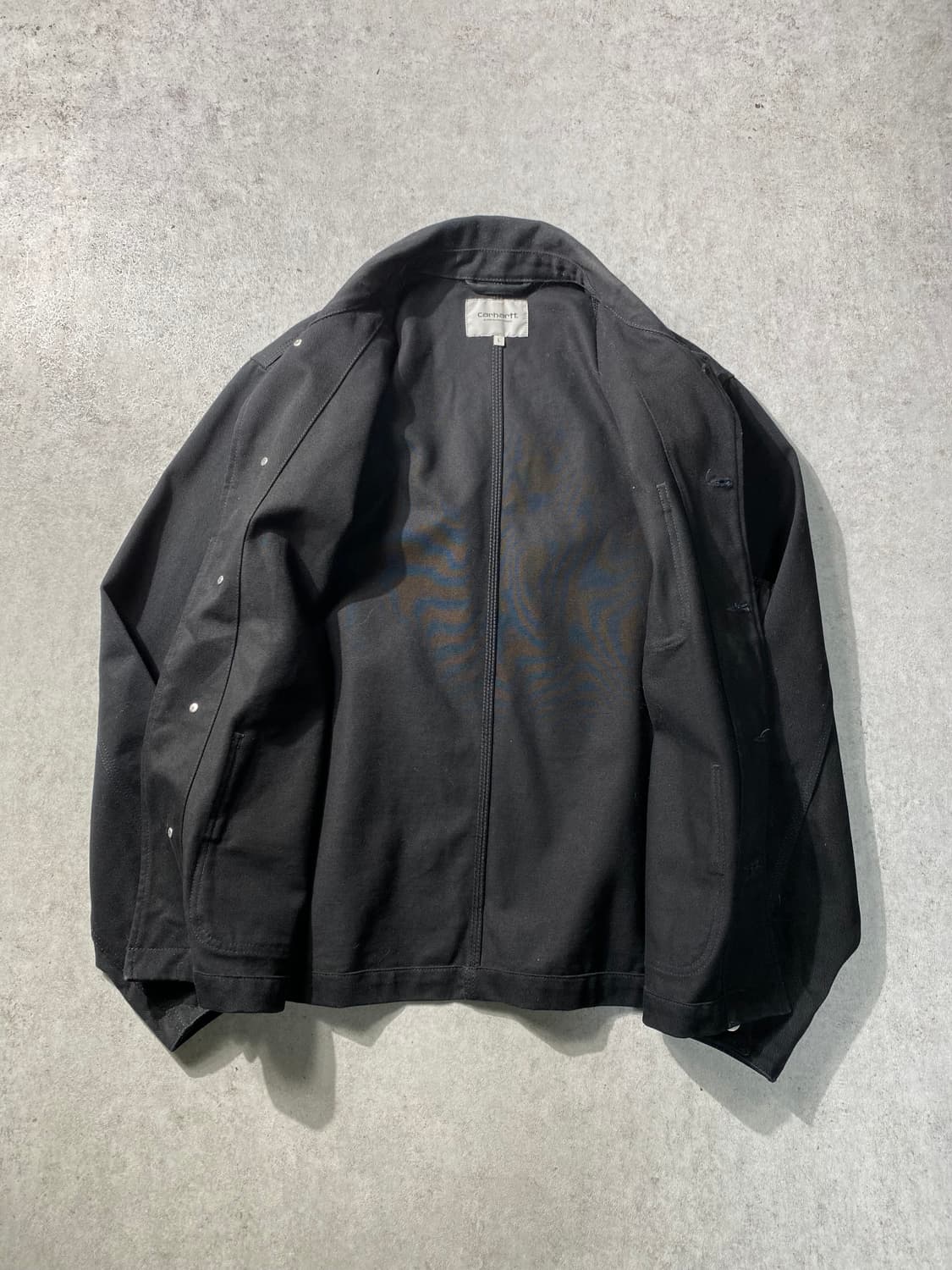 [L] Carhartt 칼하트 블랙 캔버스 초크자켓 상품이미지3