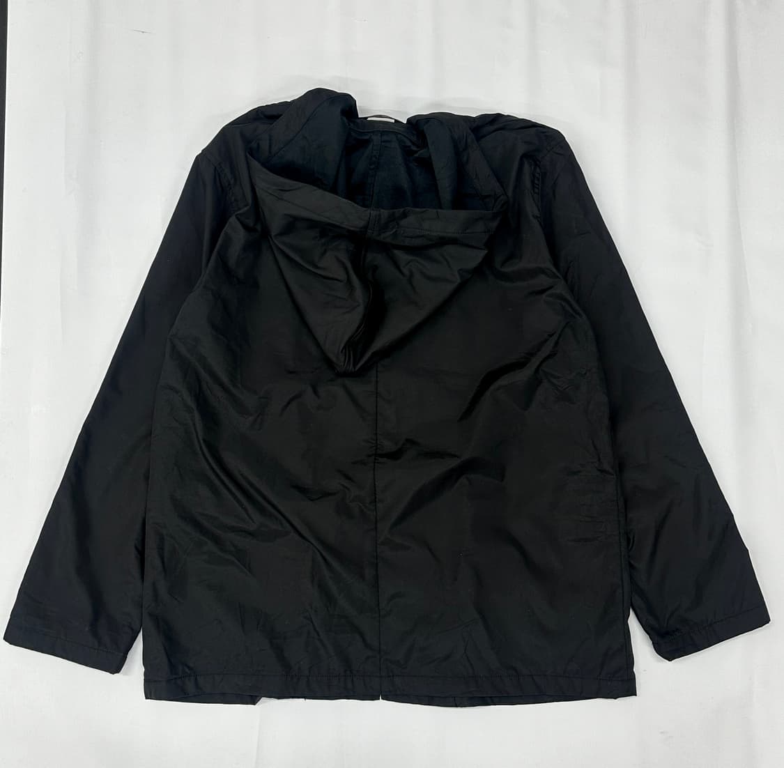 ONE AND HALF 블랙 바람막이 자켓 아우터 일본 빈티지 우비소녀 상품이미지3