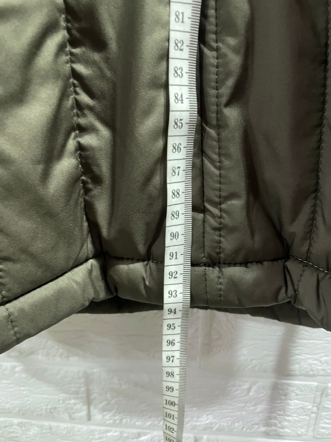 수입 양털 누빔자켓 누빔패딩 카키패딩 누빔코트 상품이미지6