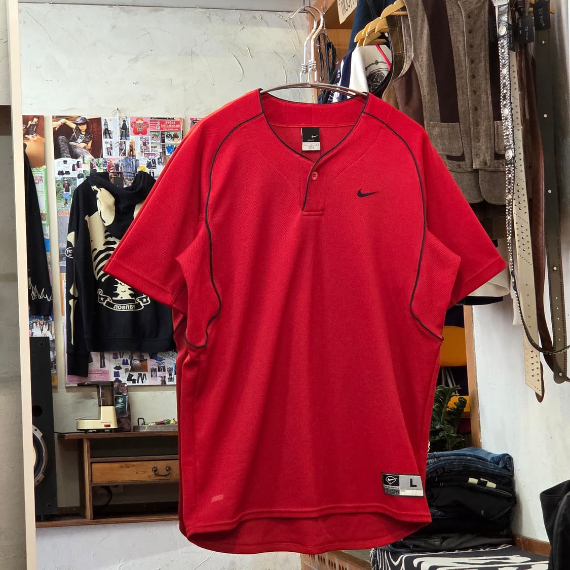 나이키 JPN 헨리넥 베이스볼 반팔 상품이미지1