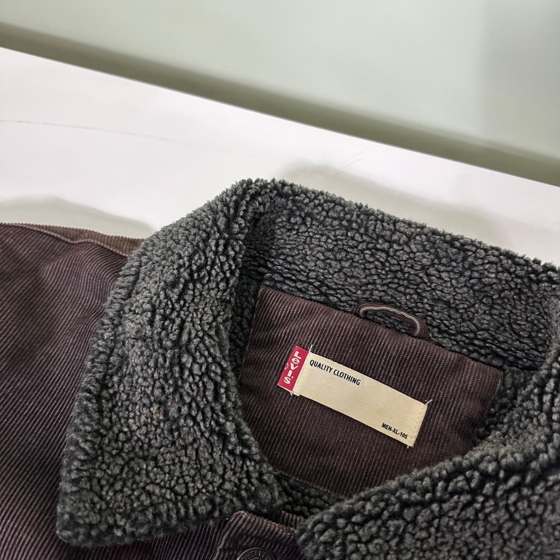 XL 리바이스 다크브라운 코듀로이 쉐르파자켓 상품이미지3