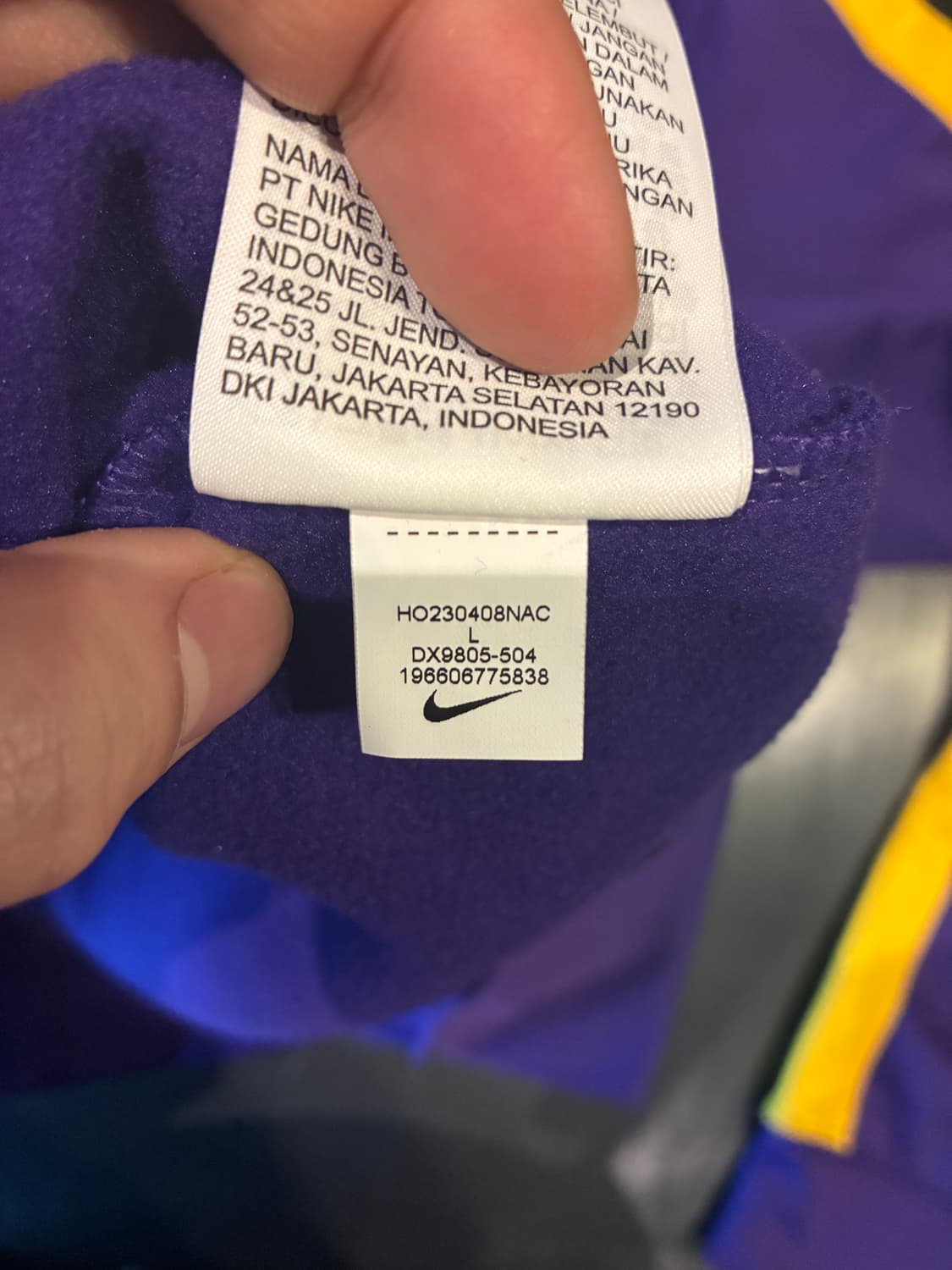 L) 나이키 N B A LA레이커스 웜업 후드티 상품이미지6