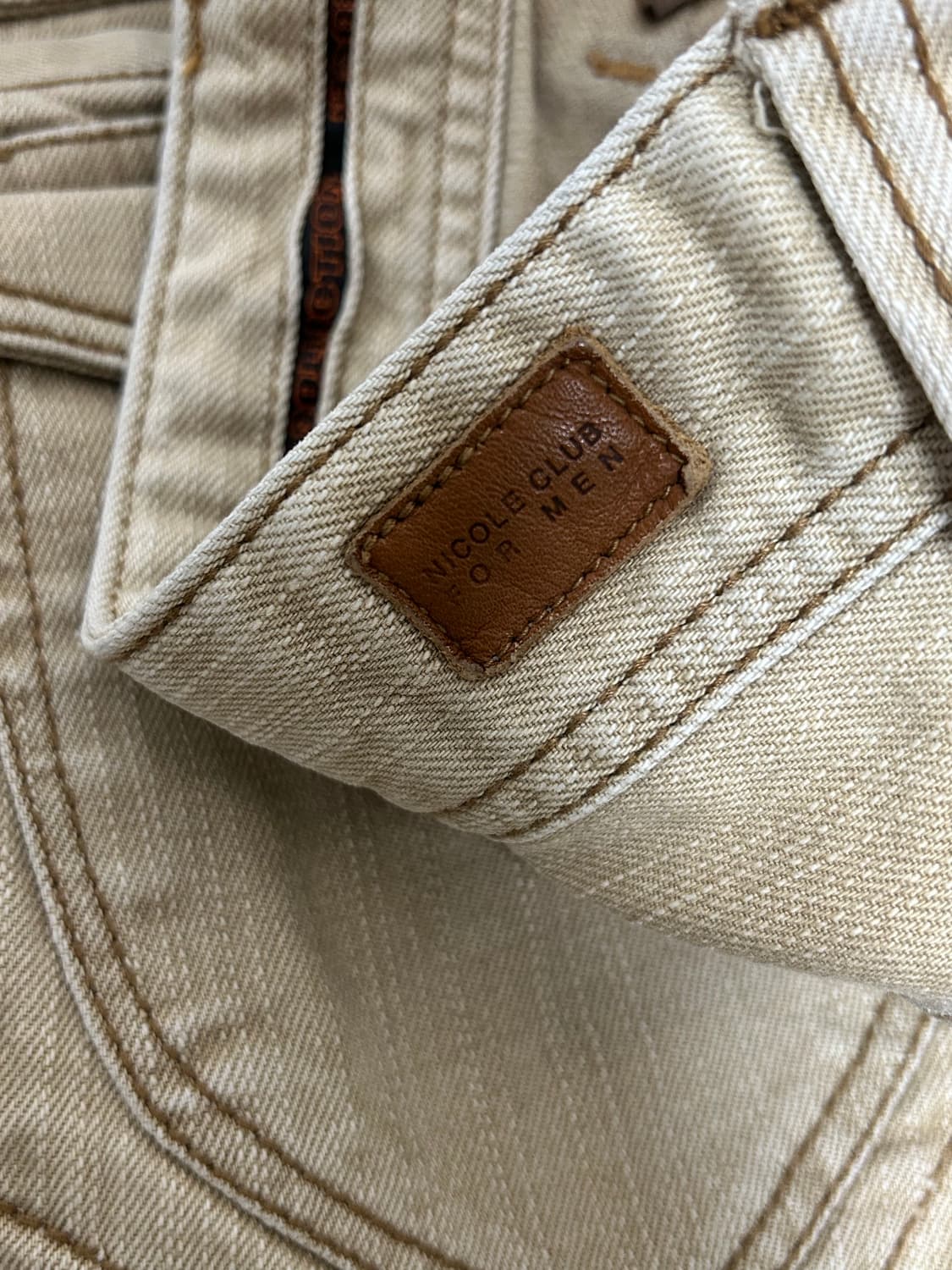 니콜 클럽 포맨 베이지 웨스터 카우보이 데님팬츠 상품이미지7