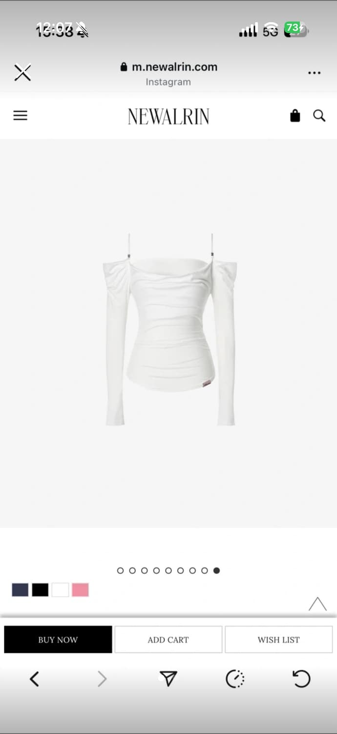 (새상품) 뉴얼린 오프숄더 탑 (택0) 상품이미지1