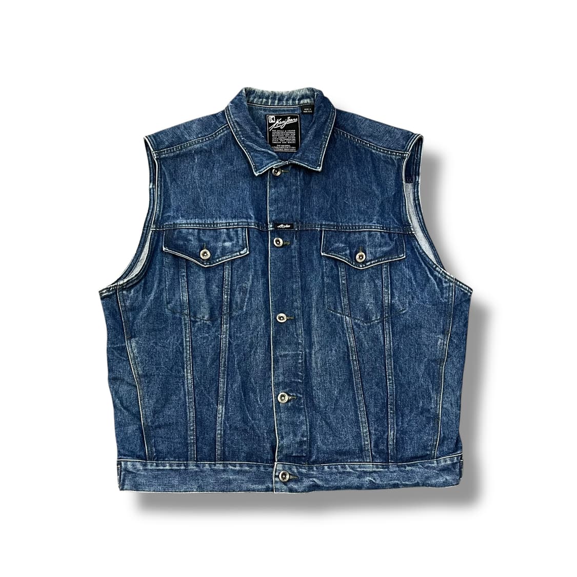  칼카니 데님 베스트 y14296 상품이미지2