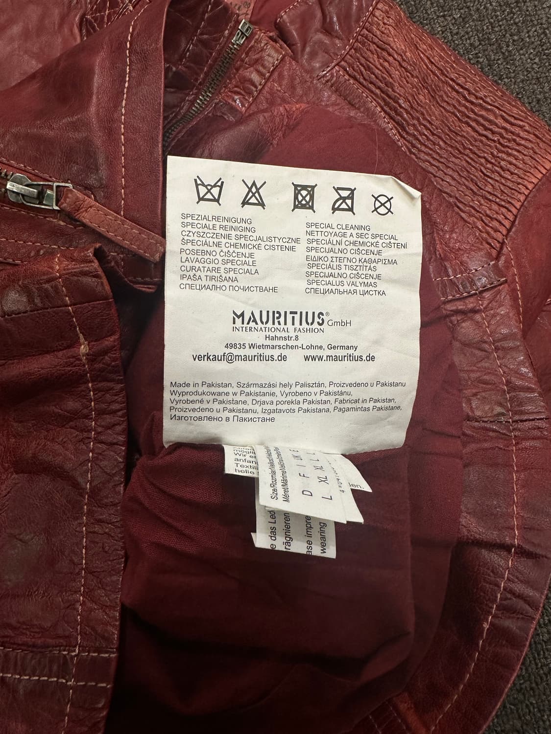 L)Japanese vintage 여성 버건디 레더자켓 상품이미지5