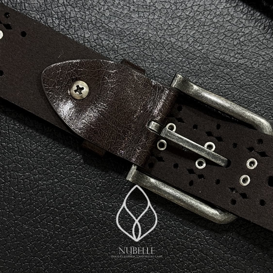 🌗 Ethnic punched belt / 에스닉 펀칭 스터드 벨트 상품이미지8