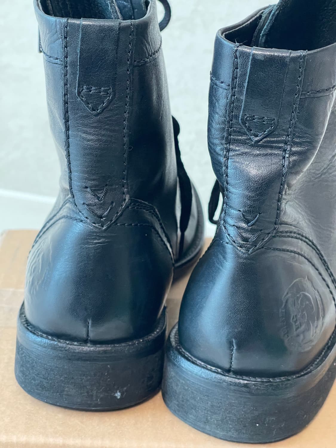 디젤(Diesel) The pit 가죽 집업 부츠 블랙43(280) 상품이미지10