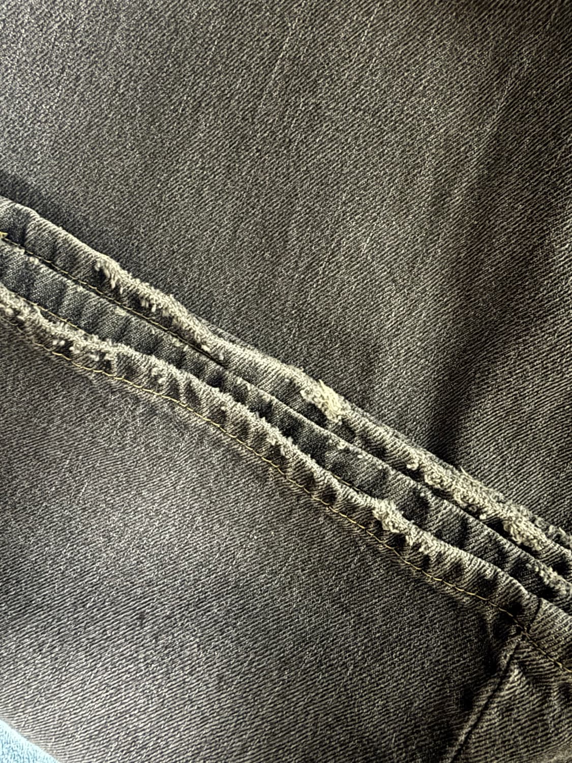 4) 폴리테루 고시마 데님 팬츠 워시드 블랙 상품이미지3