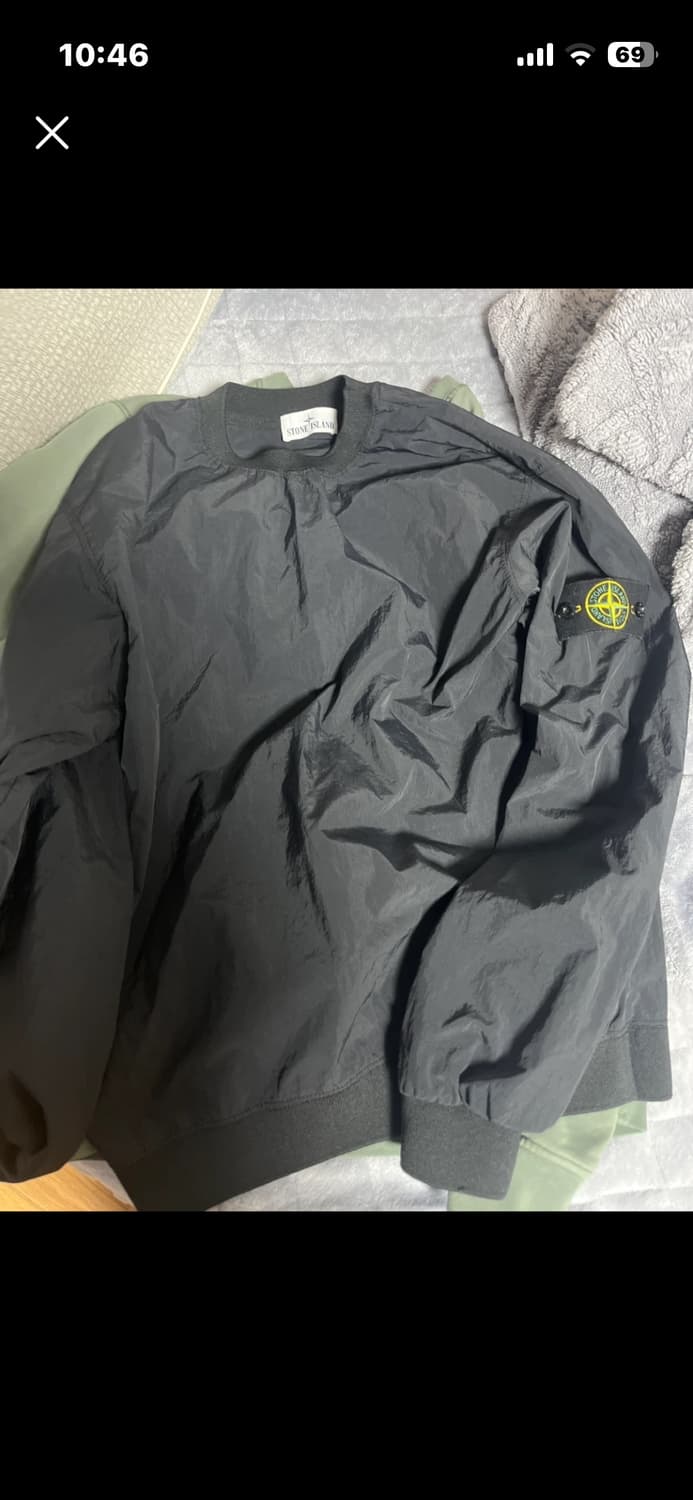 스톤 나일론 맨투맨 상품이미지1