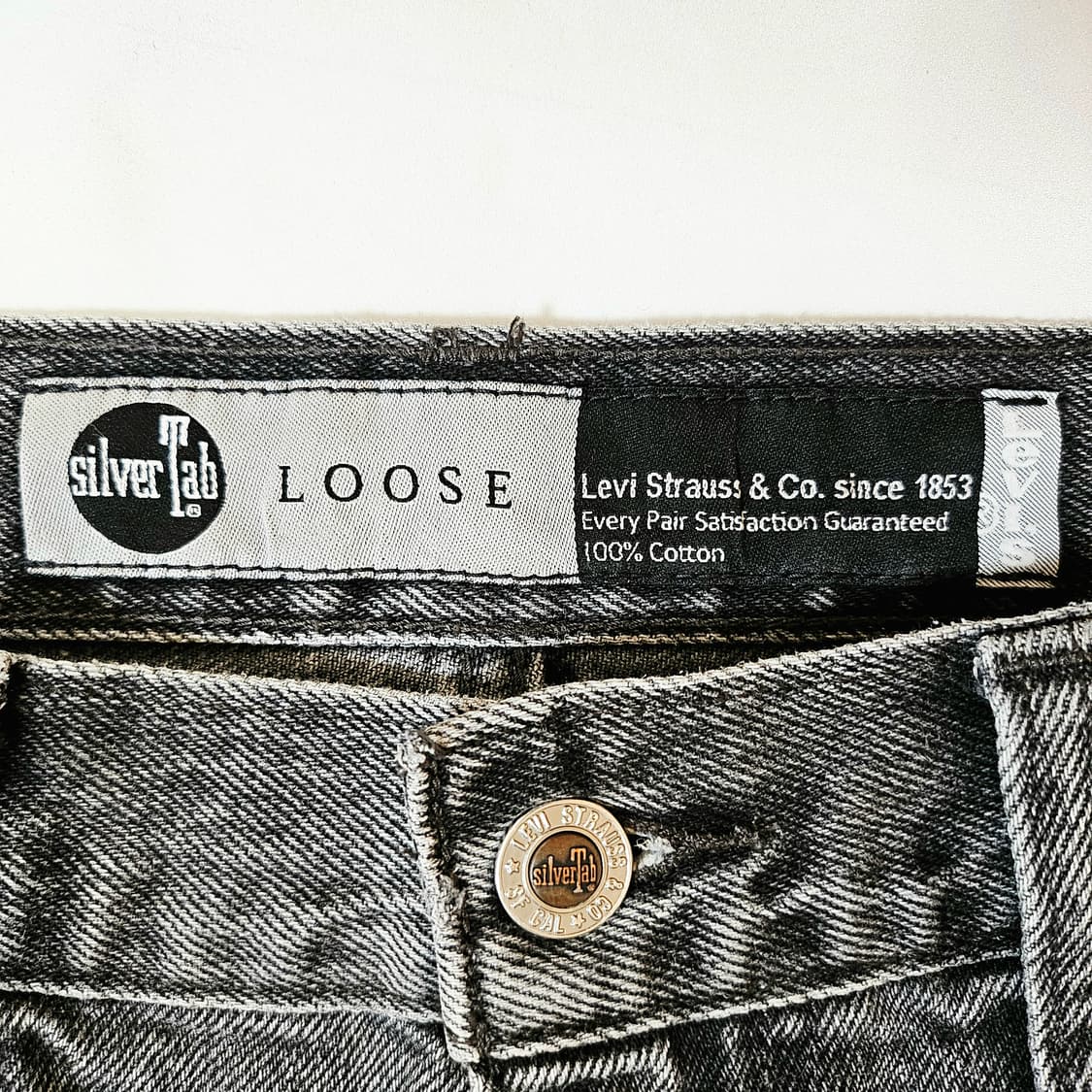 [32X32][리바이스] 실버탭®루즈핏 블랙 데님# 상품이미지7
