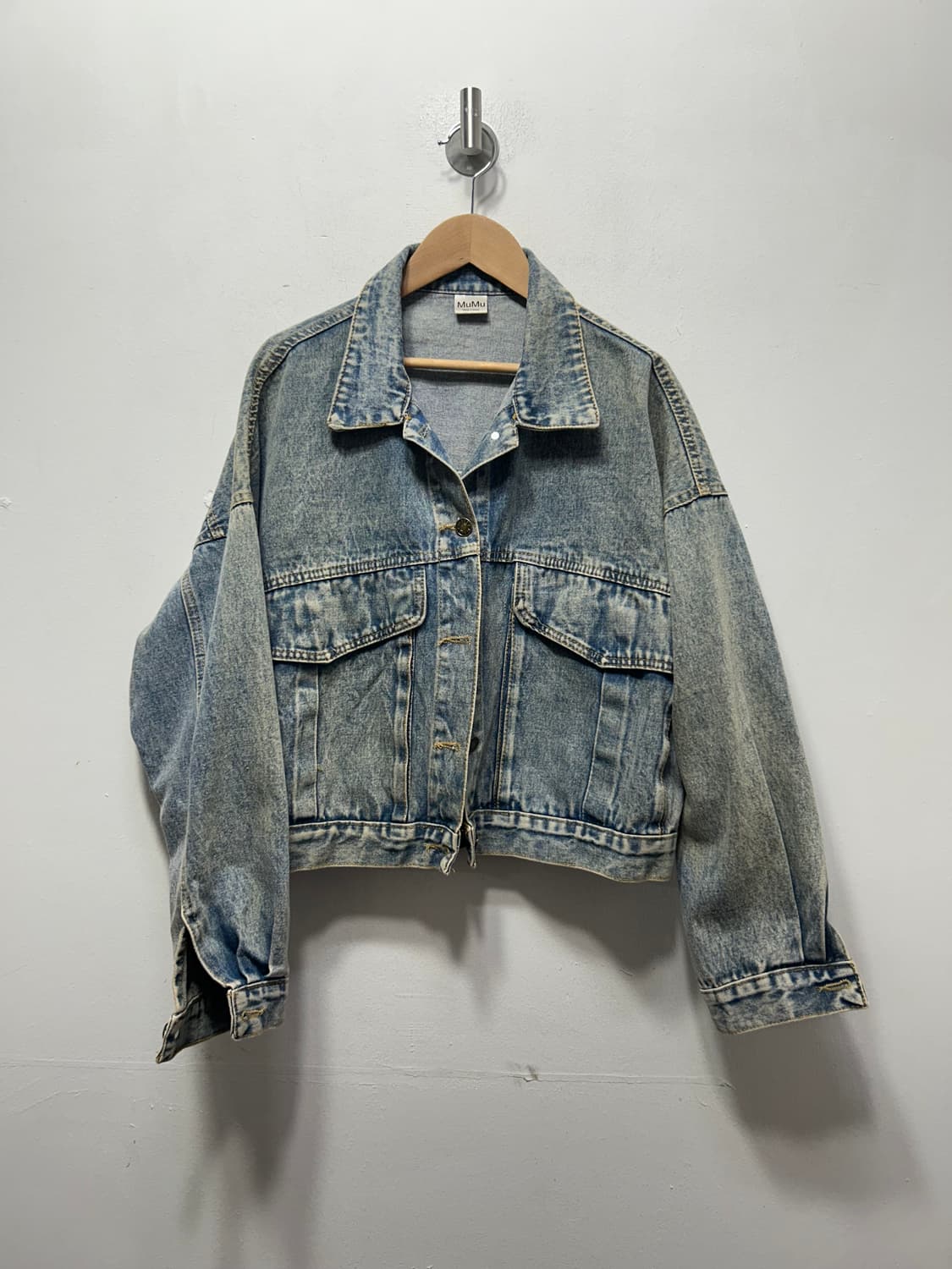 MuMu 여성 반크롭 청자켓 F 상품이미지1