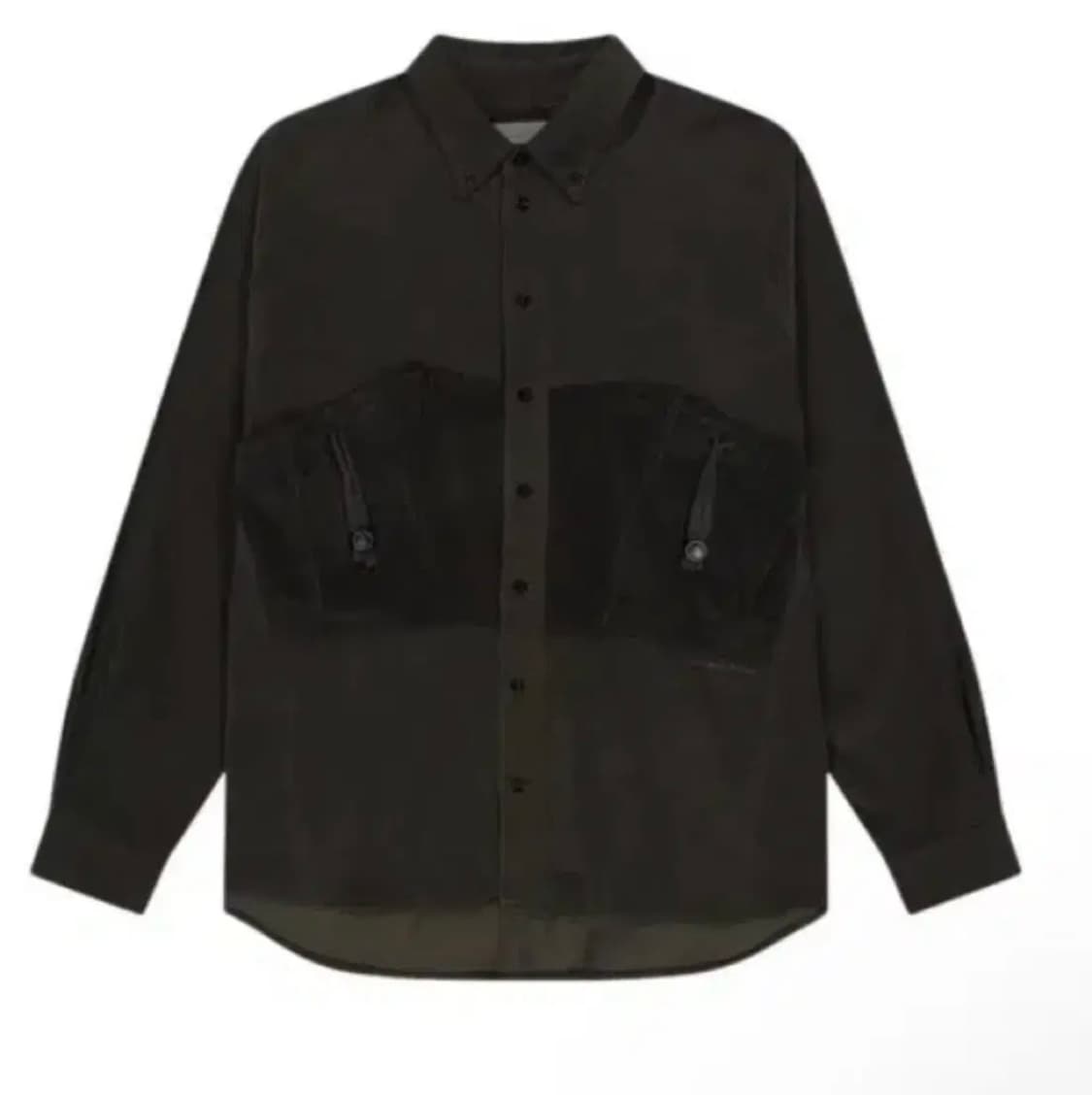 산산기어 코듀로이 스트링 포켓 셔츠 카키 판매 상품이미지1