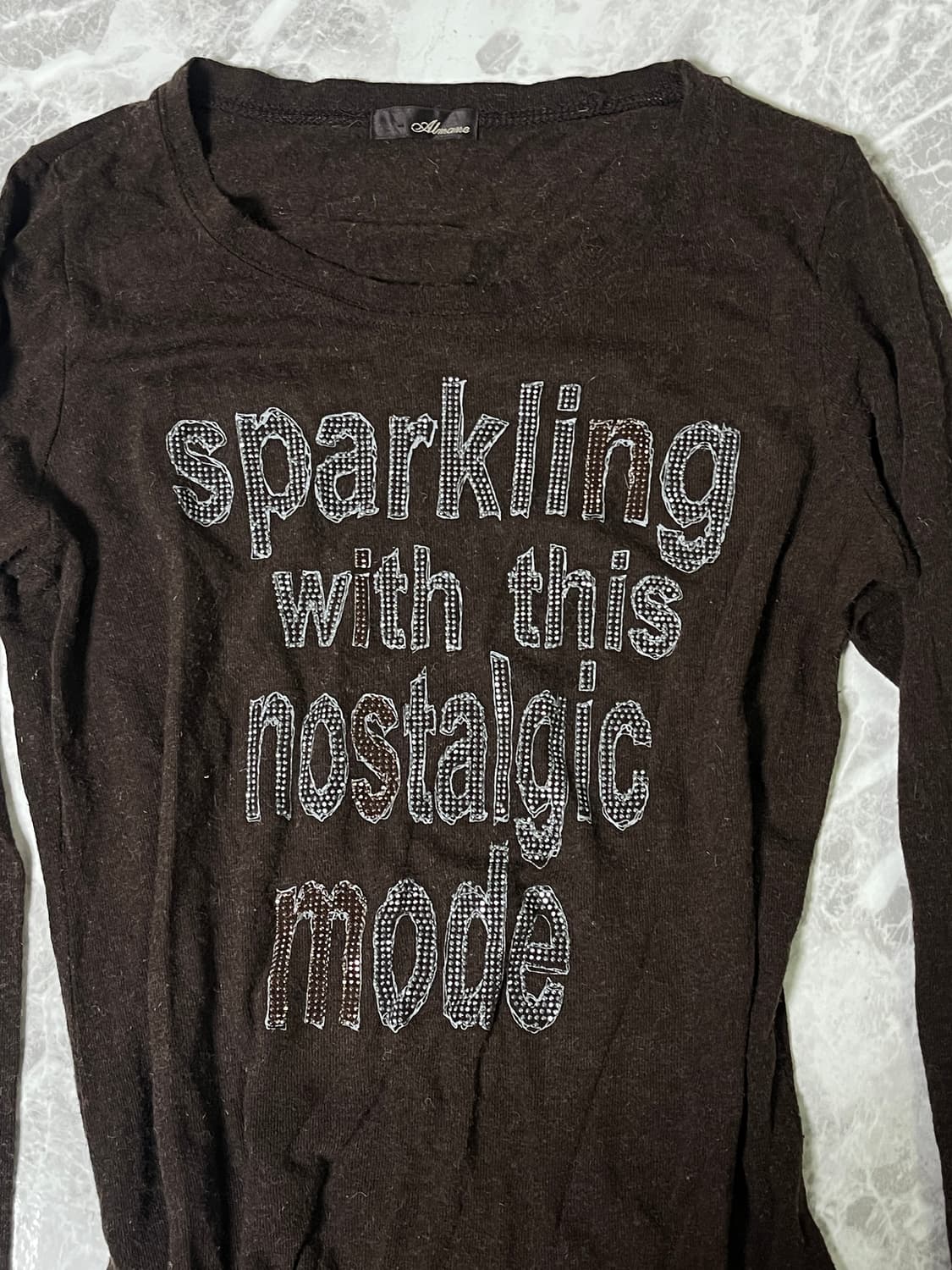  lettering long knit 상품이미지2