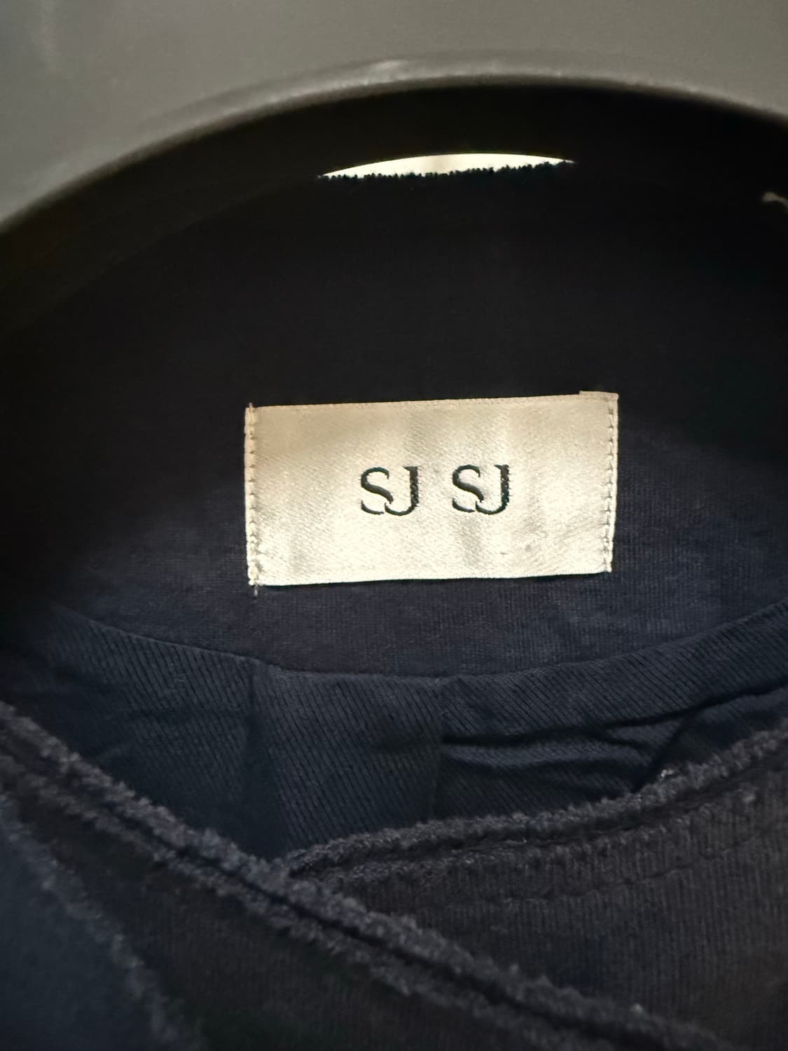 SJ SJ  한섬 네이비 코튼 클래식 코트 상품이미지4