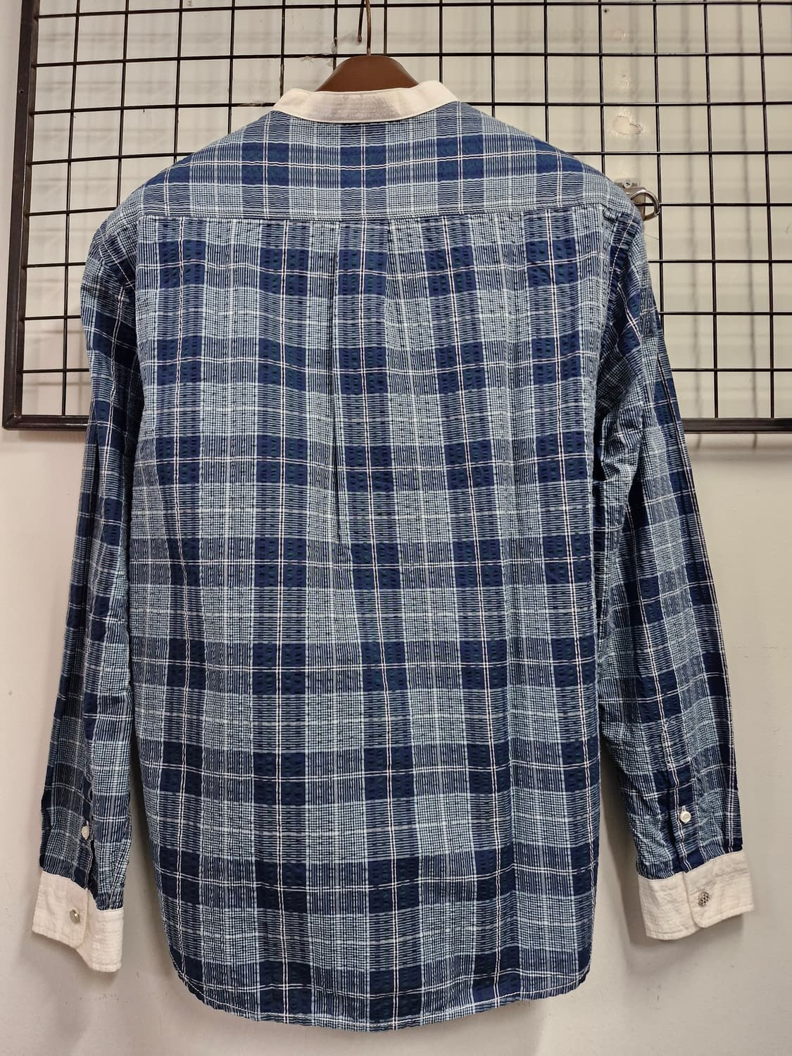 95M 커스텀멜로우 체크 긴팔 셔츠. 상품이미지6