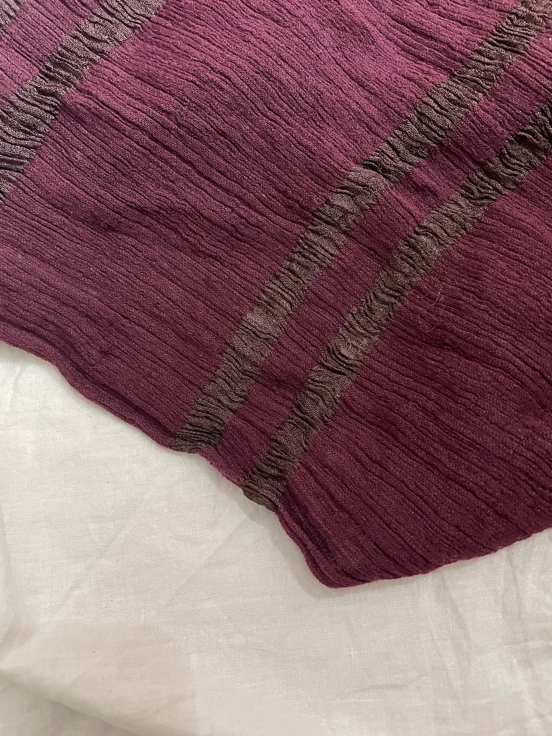 Katharine Hamnett버건디 링클 머플러 상품이미지4