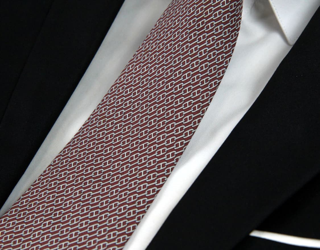 에르메스 9.5cm A+등급 샹달 로고 남자 명품 넥타이 상품이미지5