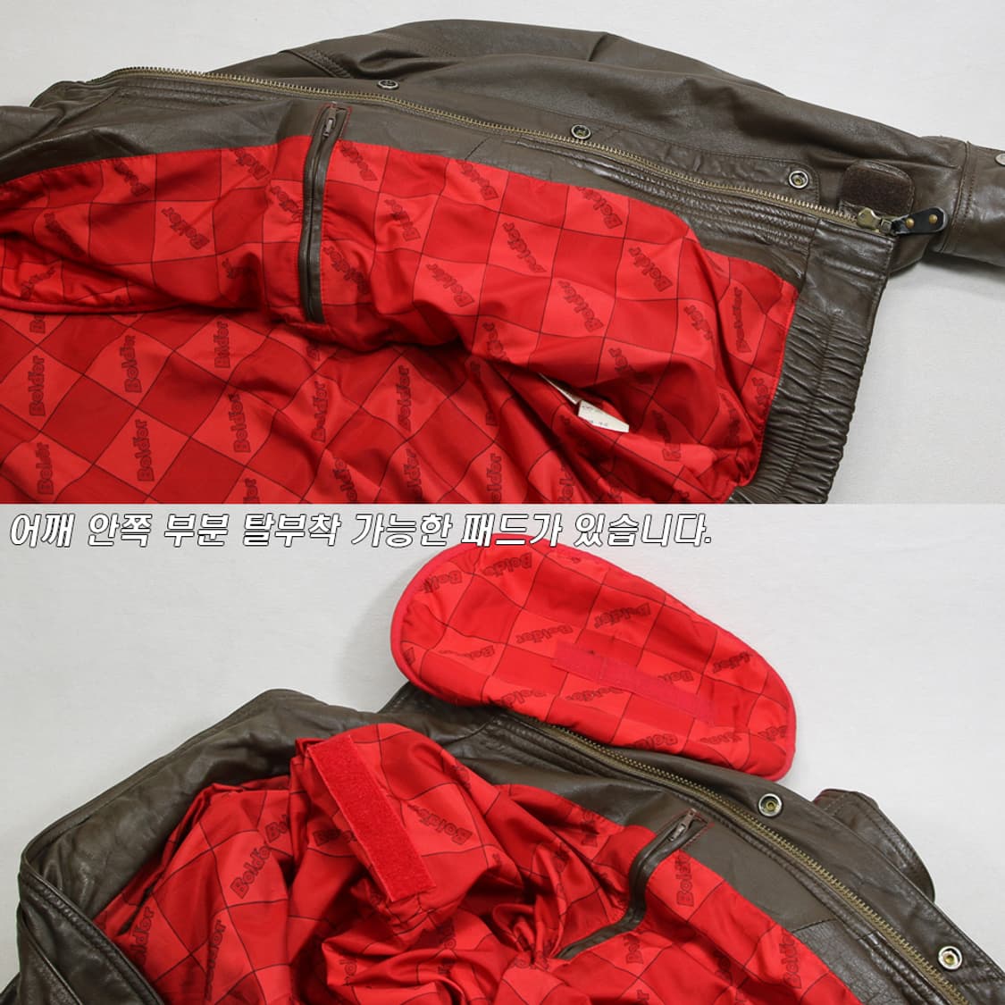 (착용컷) Boldor by HONDA 소가죽 라이더 자켓 (103) 상품이미지7