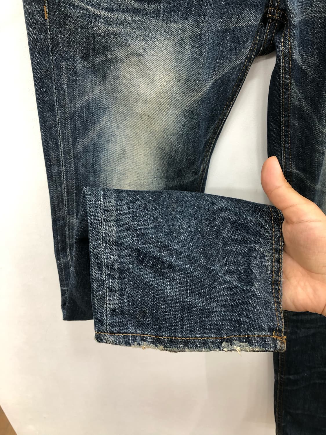 studded distressed washed denim pants 상품이미지10