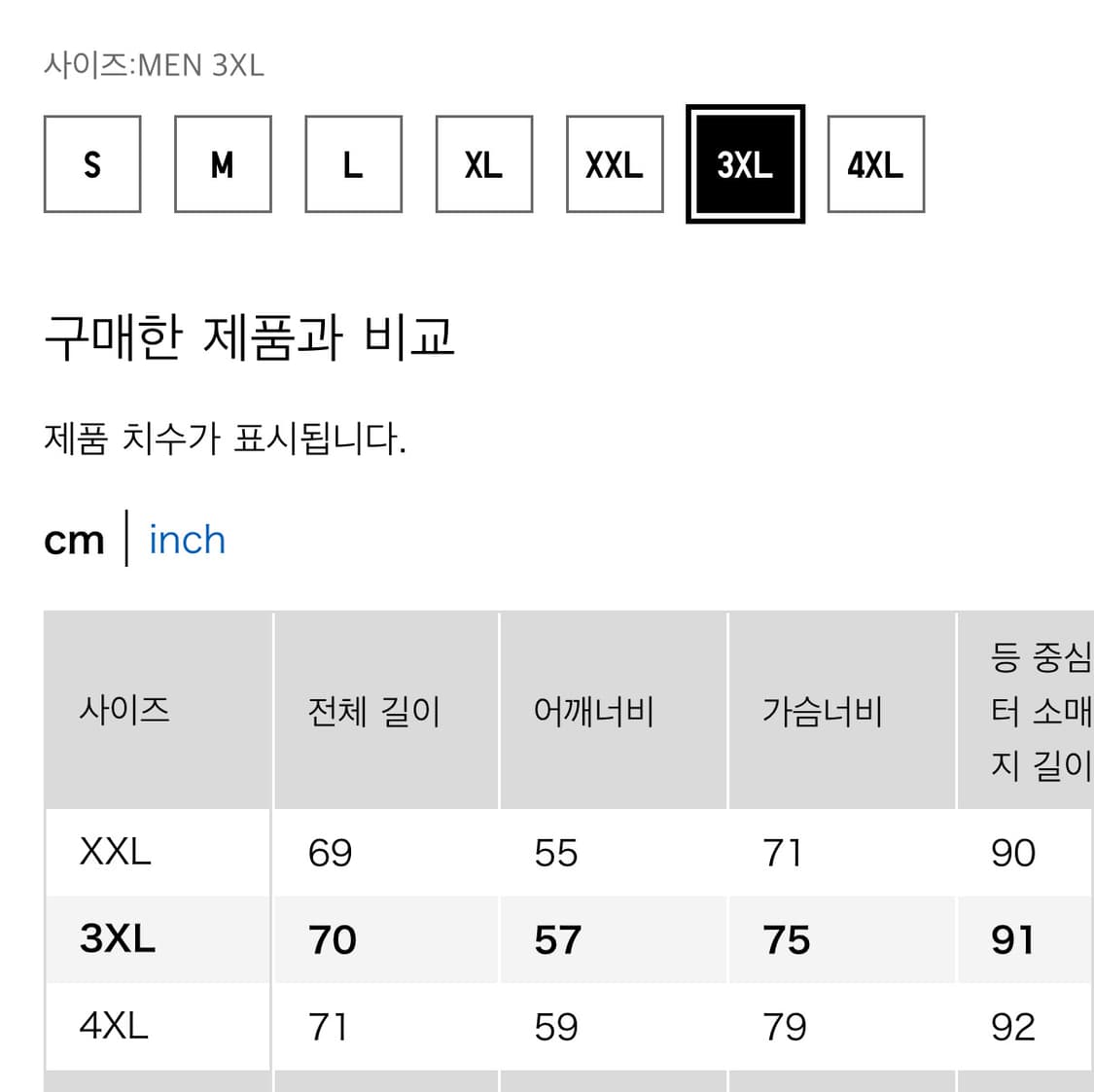 유니클로 유틸리티쇼트블루종 3XL 상품이미지2