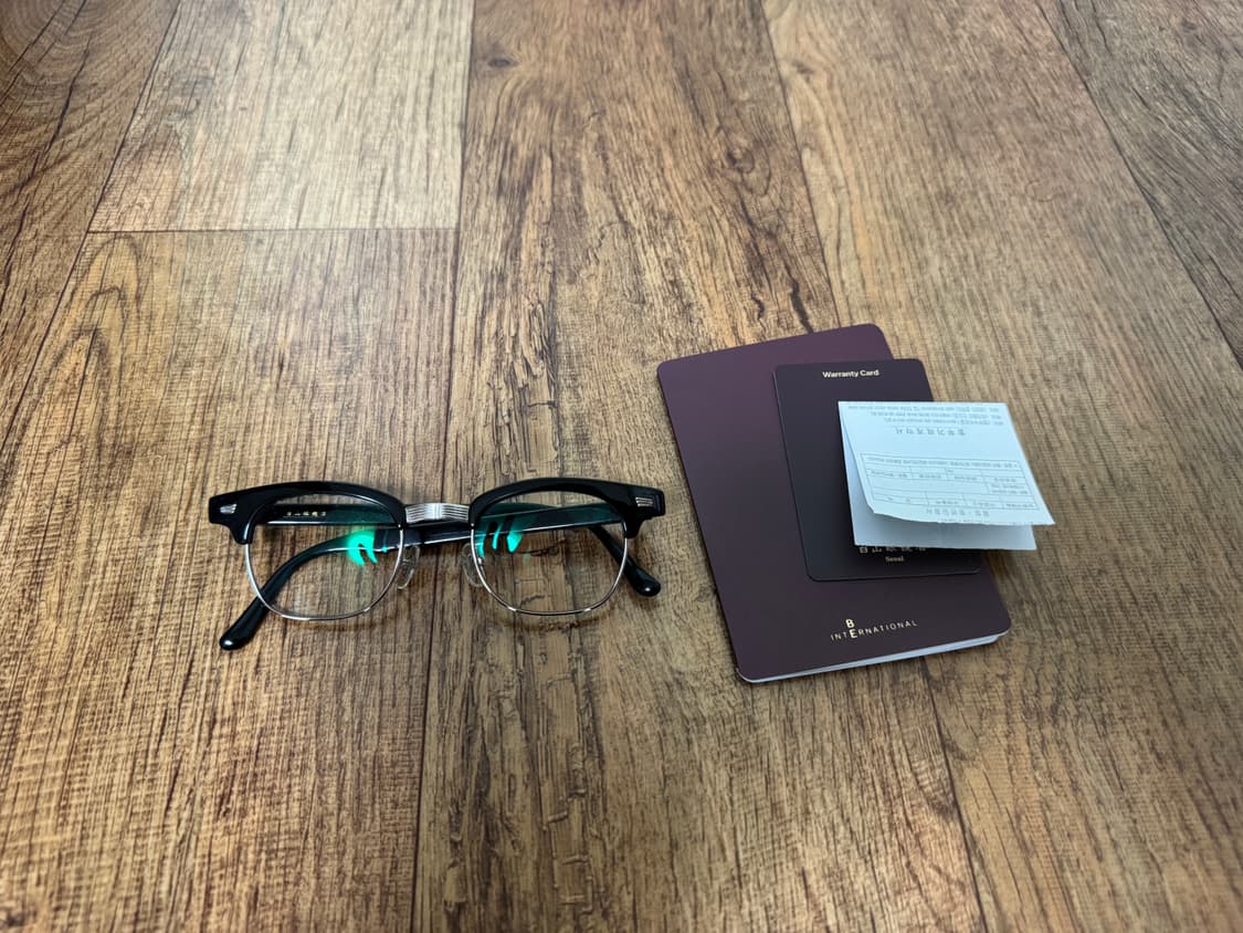 [FREE] 백산안경 린디브로우 하금테 블랙/실버 상품이미지1