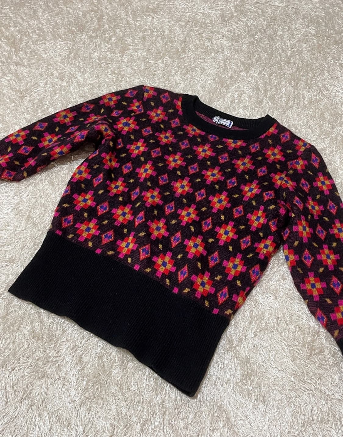  Yves Saint Laurent 생로랑 90‘s 이브생로랑 패턴 니트 상품이미지1