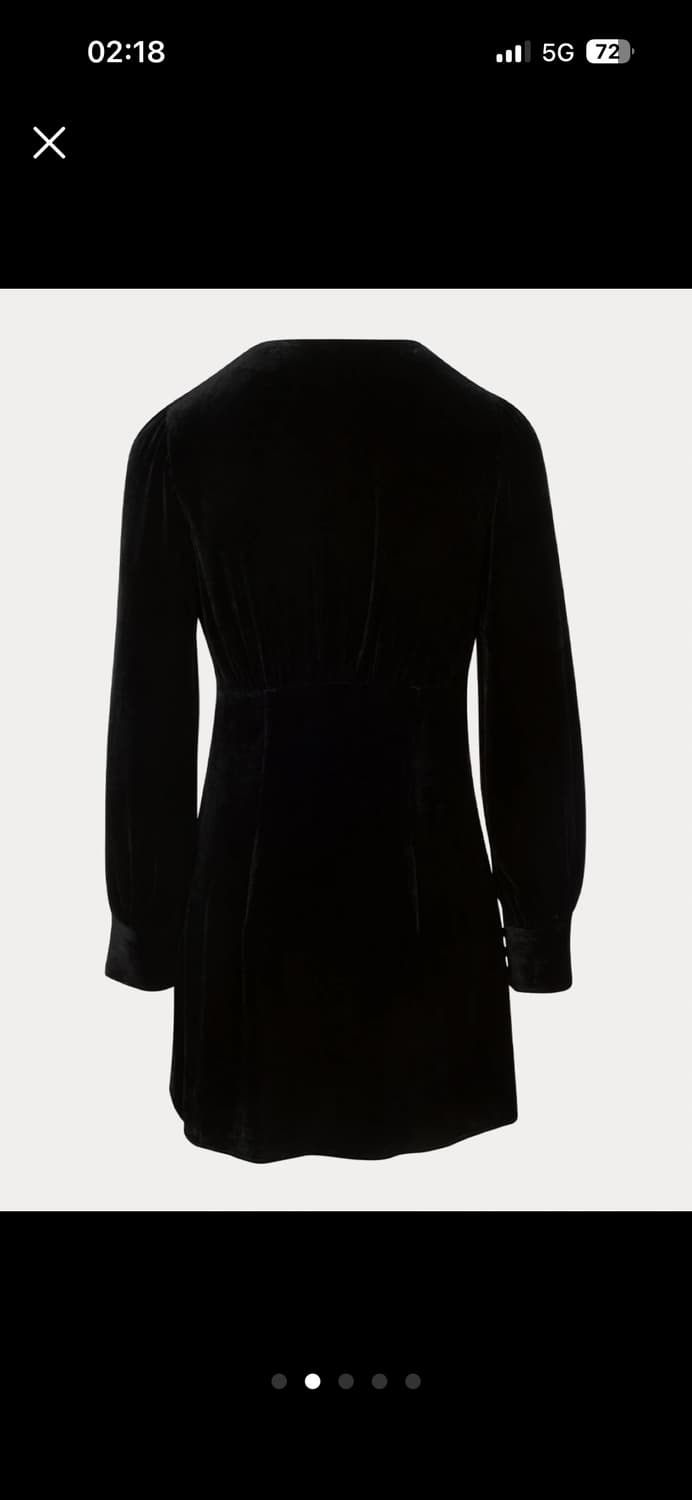 새상품) 리얼리제이션 블랙 미니 원피스 XS 상품이미지4