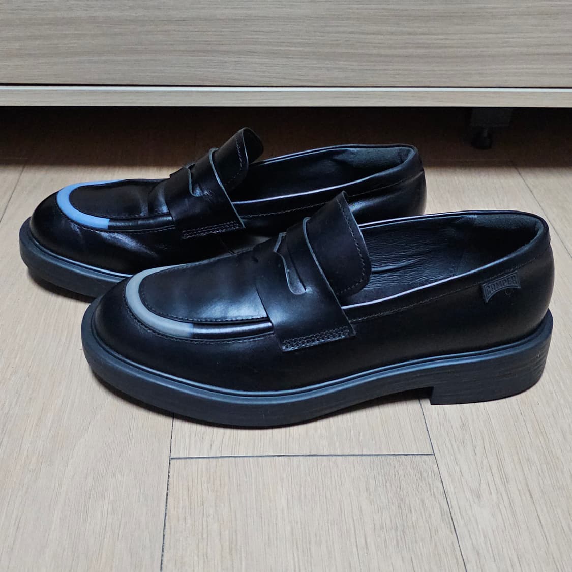 캠퍼 트윈스 블랙 가죽 남성 페니로퍼 260-265 상품이미지2