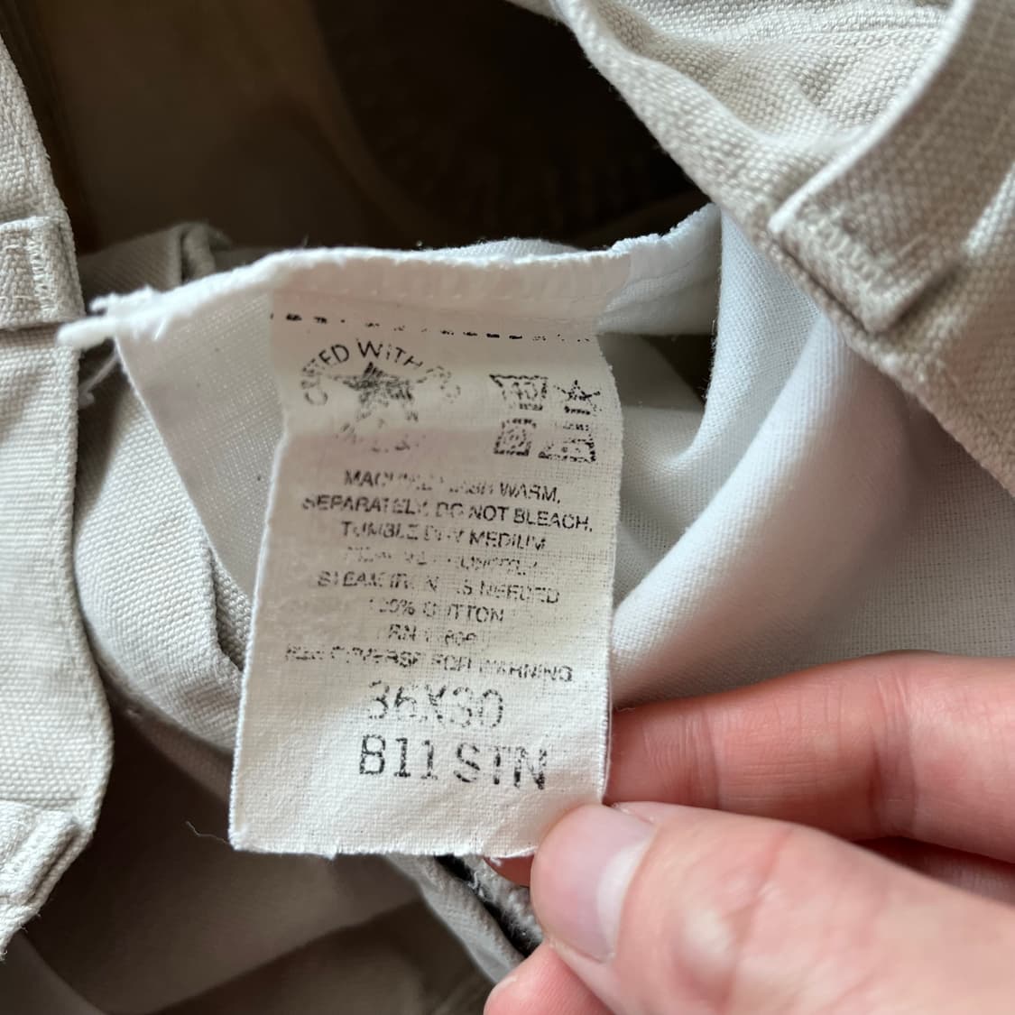 90s 빈티지 칼하트 카펜터팬츠 탄 베이지 상품이미지2