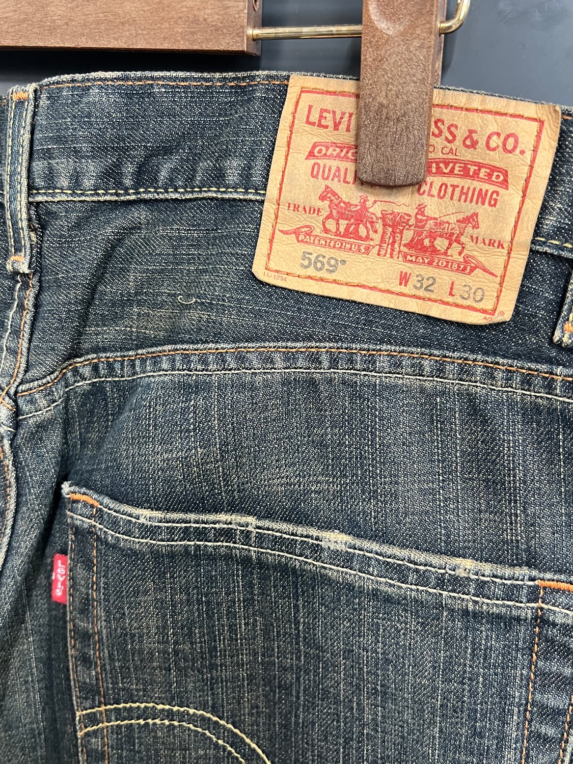 00s Levis 리바이스 569 루즈 스트레이트 데님 팬츠 상품이미지3
