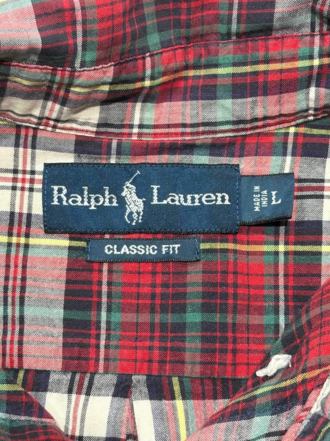 폴로 랄프 로렌(Polo Ralph Lauren) 레드 체크 반팔셔츠 상품이미지3