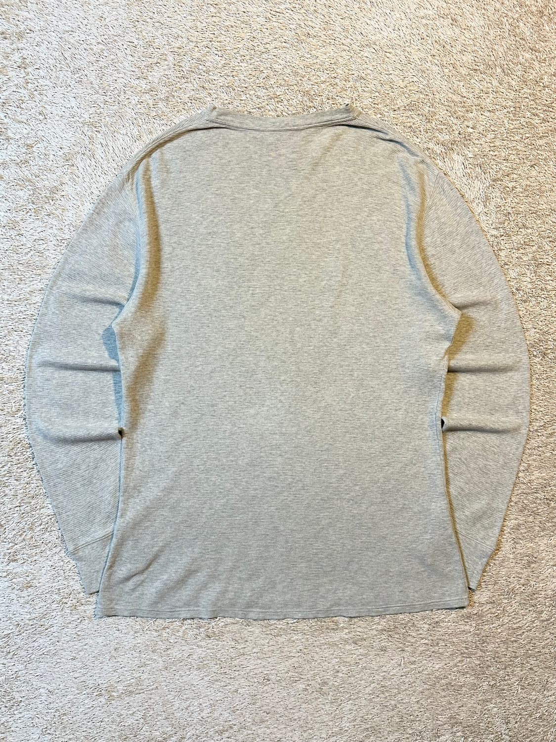 폴로 랄프로렌 버건디포니 와플 니트 롱슬리브 긴팔 오트밀 상품이미지3