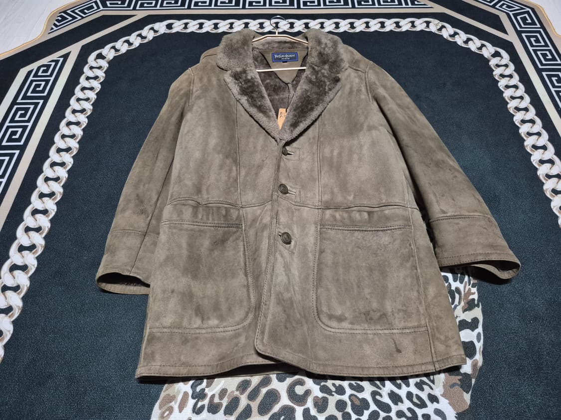 90's 입 생 로랑 옴므 무스탕 코트 자켓 L 상품이미지1