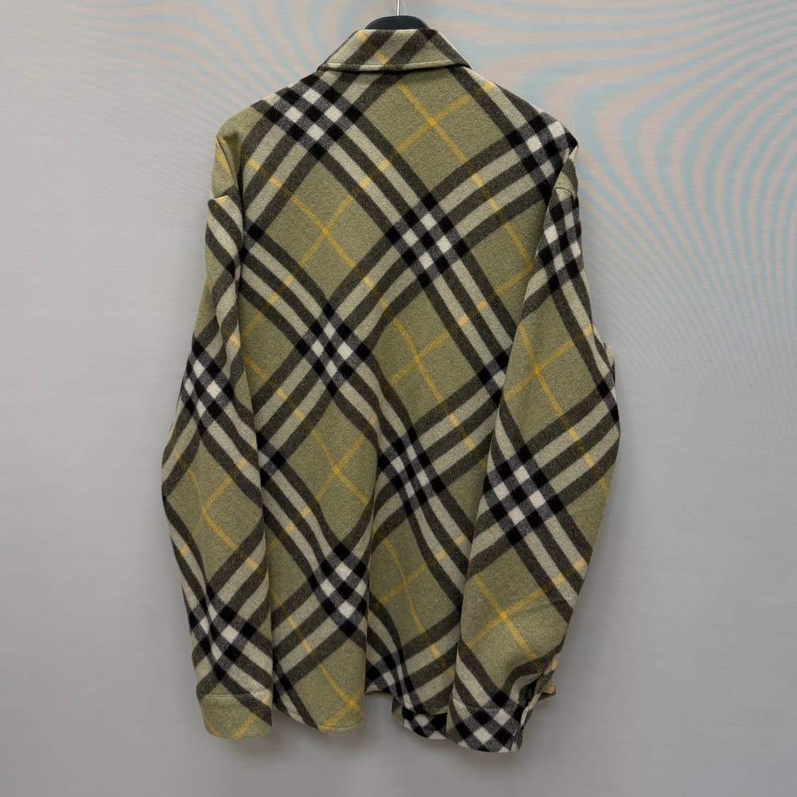 버버리 체크 울 블렌드 오버셔츠 ( 95~100 ) 상품이미지5