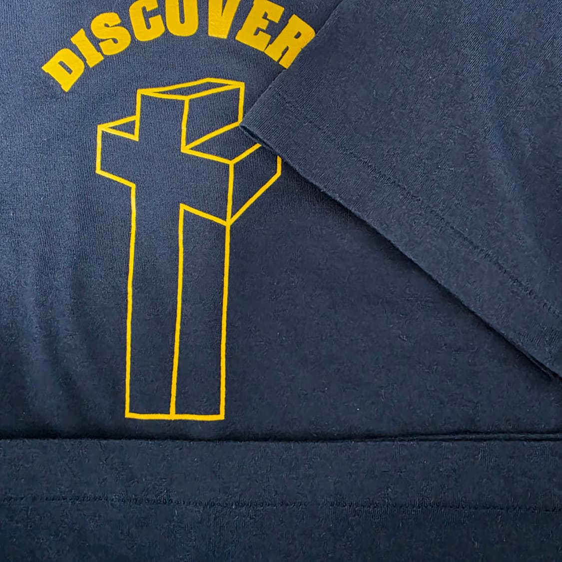 [XL] 90s 지저스 크로스 JESUS 빈티지 티셔츠 네이비 상품이미지3