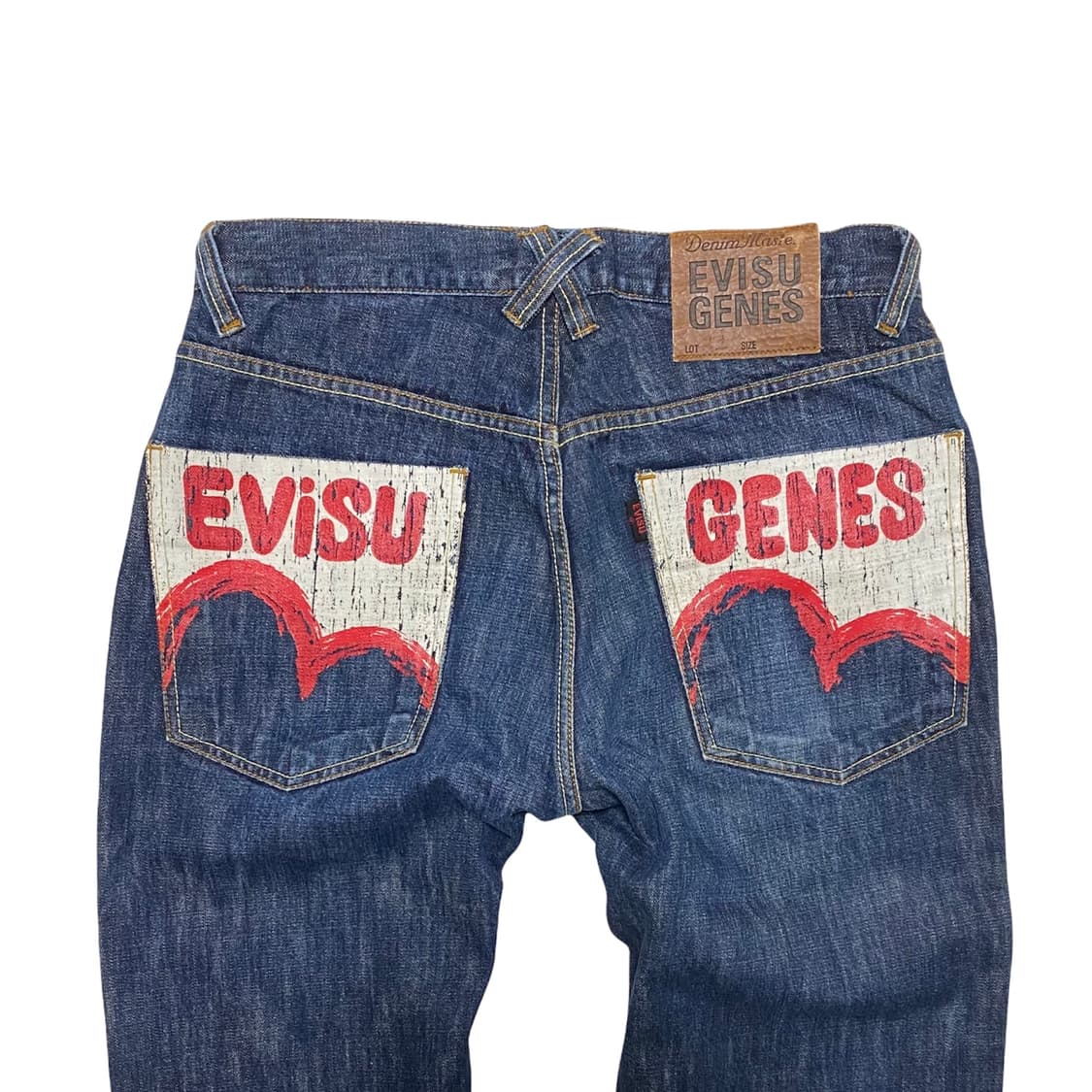 에비수 페인팅 포켓 데님 팬츠 상품이미지5