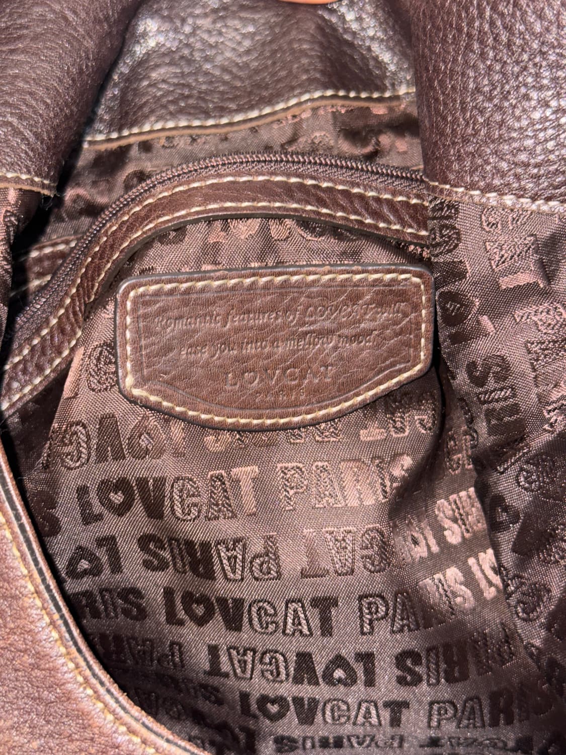 Lovcat brown heart shoulder hobo bag 상품이미지7