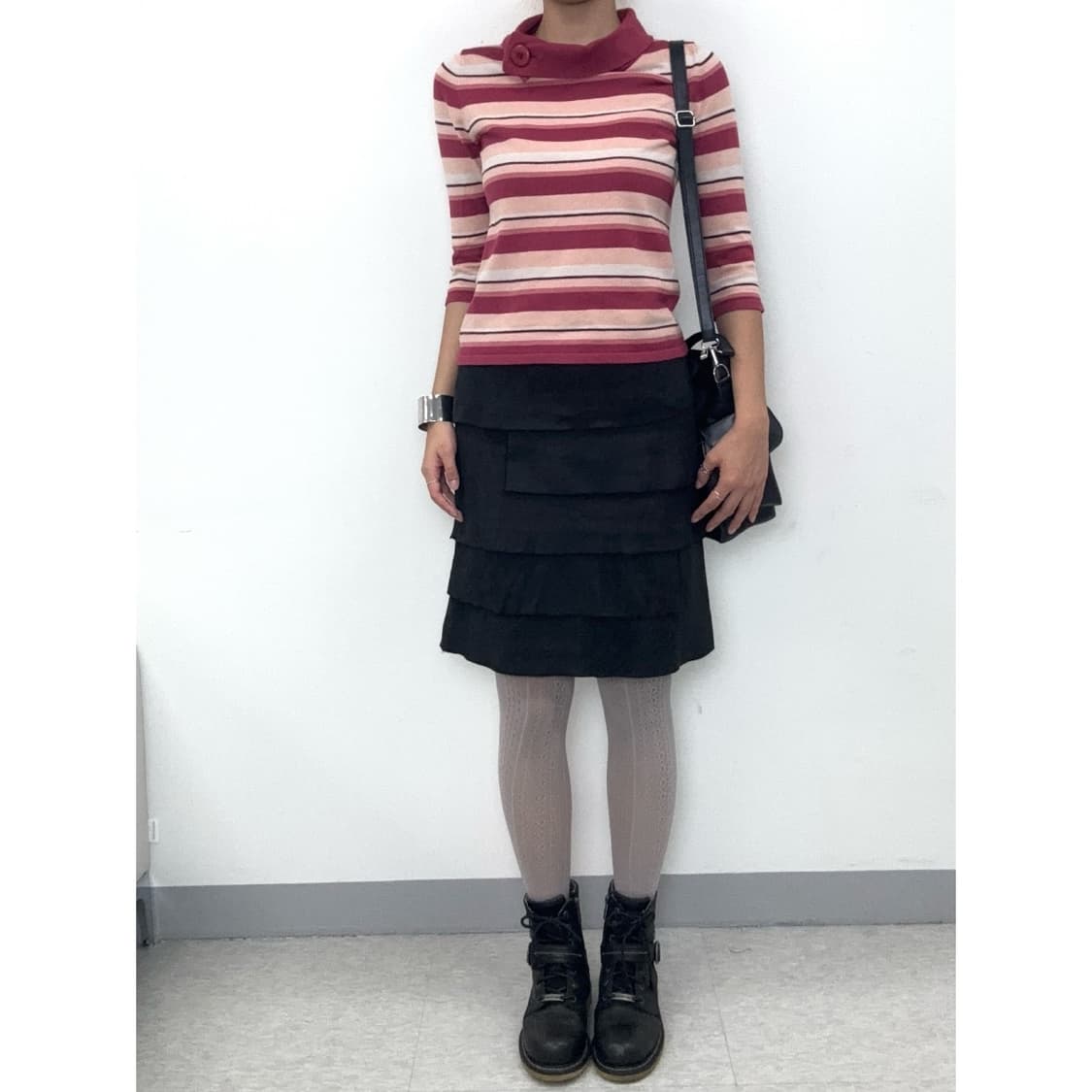 빈티지 핑크 반팔 상품이미지3